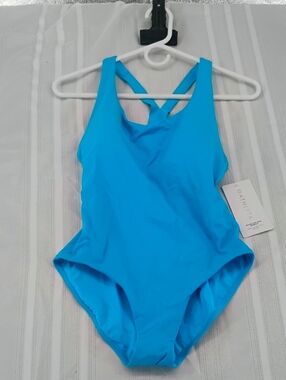 Athleta Small Bright Blue One-Piece Swimsuit